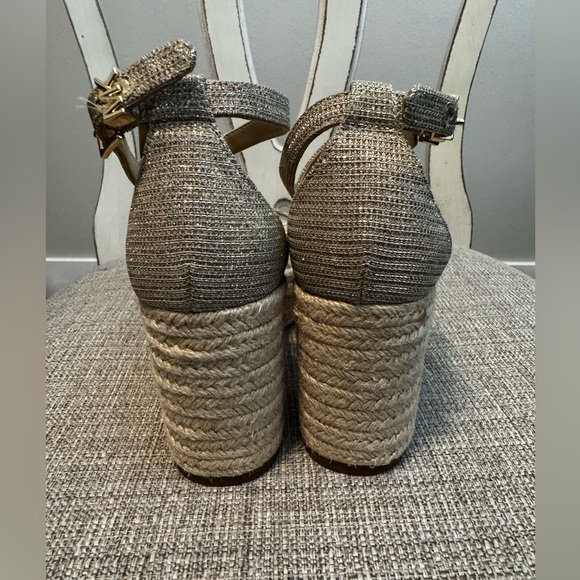 Michael Kors Serena Espadrilles Wedge Size 7.5M - Picture 4 of 9